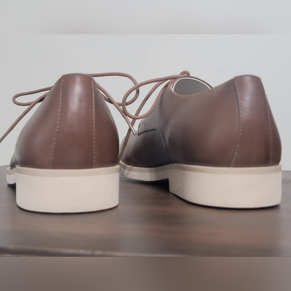 NWOT Calvin Klein Men's Faustino Washed Leather Oxfords Men's Size 10.5 - Picture 9 of 13